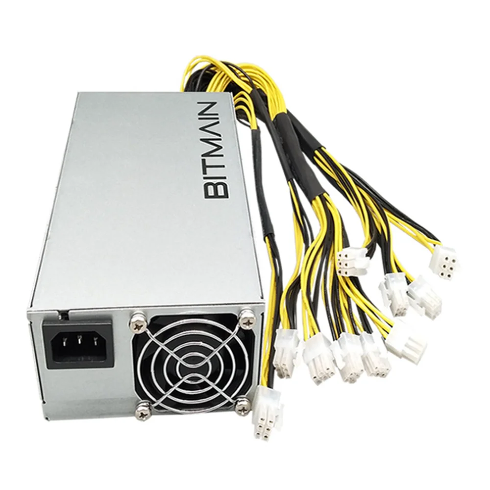 APW7 1800W Power Supply Mining PSU for Bitmain Antminer S9/L3+/A6/A7/R4/S7/E9 with 10X PCI-E 6Pin Connectors