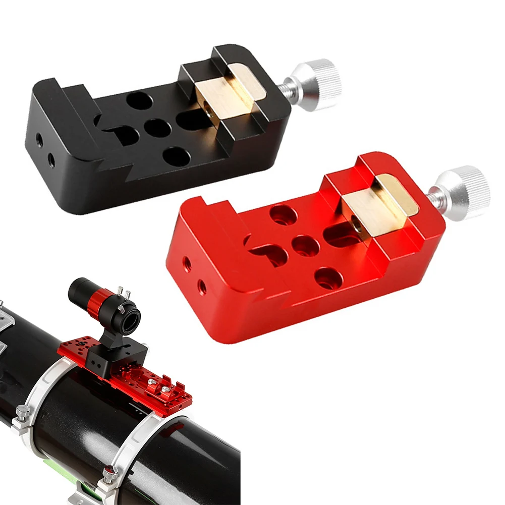 

1pc Dovetail Mounting Base Clamp Aluminum Alloy Wide/narrow Dual-use Equatorial Mount Finderscope For Astronomical Accessories