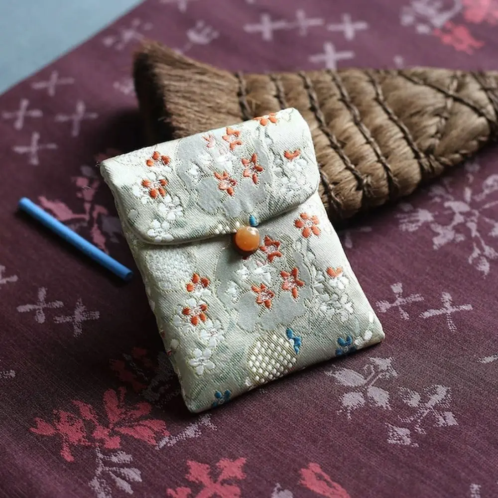 ปักผ้ากระเป๋าเก็บเครื่องประดับ MINI Multifunctional สุขาภิบาล Pad กระเป๋าผ้าฝ้ายสําหรับปะเก็นผ้าเช็ดปากผ้าเช็ดตัวลิปสติก