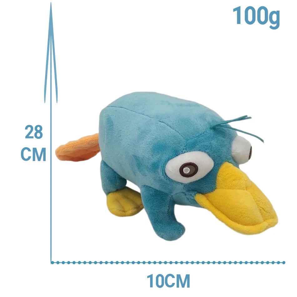 28CM New Perry The Platypus Plush Toys Anime Stuffed Animals Duck Dolls Boys Girls Christmas Birthday Gifts