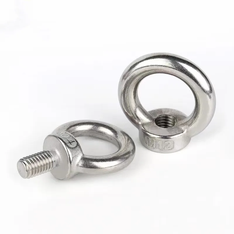 1/2/5Pcs M3M4M5M6M8M10M12M14M16 Lifting Eye Nuts/Screw 304 Stainless Steel Ring Eyebolt Ring Hooking Nut /Screws Suspension Loop