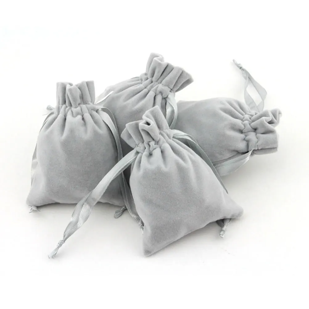 

6 pcs Drawstring Bags Premium Jewelry Storage Pouches For Cosmetics Portable Organizer Travel Simple Cloth Bags For