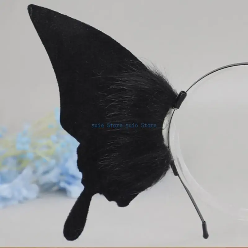 X7XB Plush Animes Ear Headband Comics Show Costume Cosplay Hairband Party Headpieces