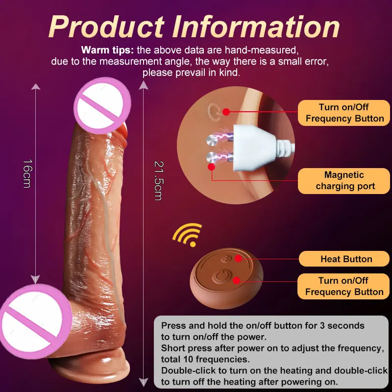 Realistischer Dildo-Vibrator, Penis-Teleskop-Massagegerät, vibrierende weibliche Fernbedienung, Masturbation, großer Penis mit Saugnapf