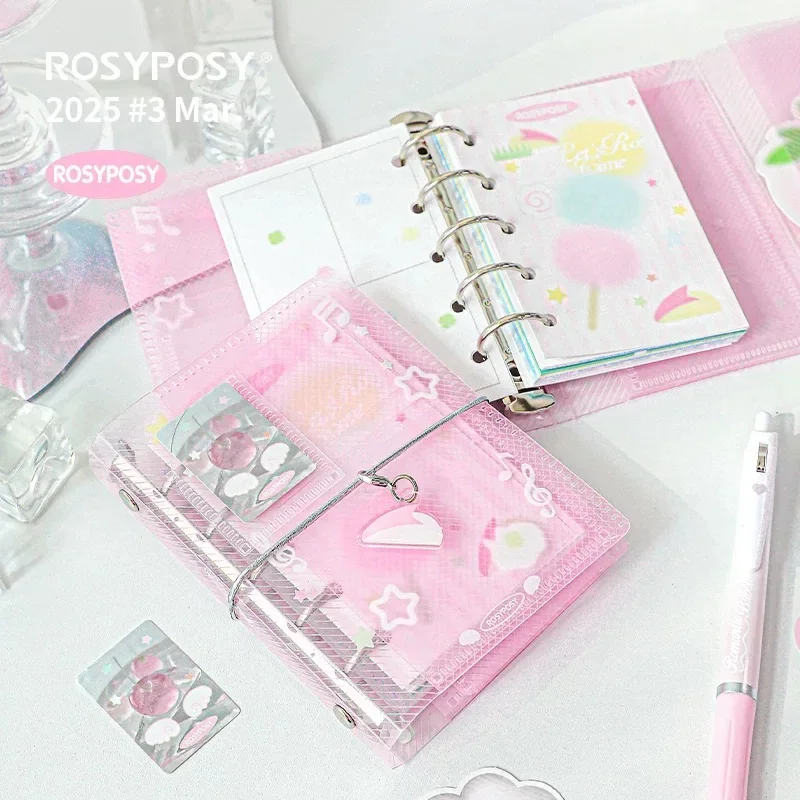 MINKYS M5 Portable Binder Notebook Planner Yearly Daily Weekly Agenda Book Journal Book Kawaii School Stationery