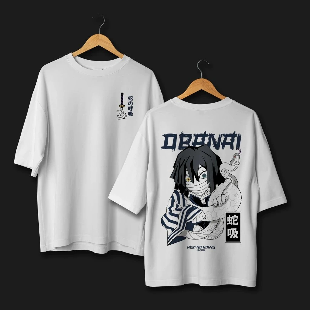 Demon Slayer Snake Hashira Iguro Obanai T Shirt Men Women Cotton Anime Graphic Tee Summer Casual Streetwear Cosplay Fashion Tops