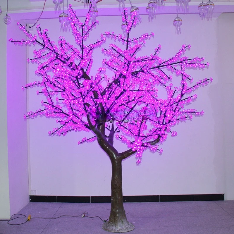 Creative color tree peach blossom tree outdoor waterproof simulated flower decorative tree
