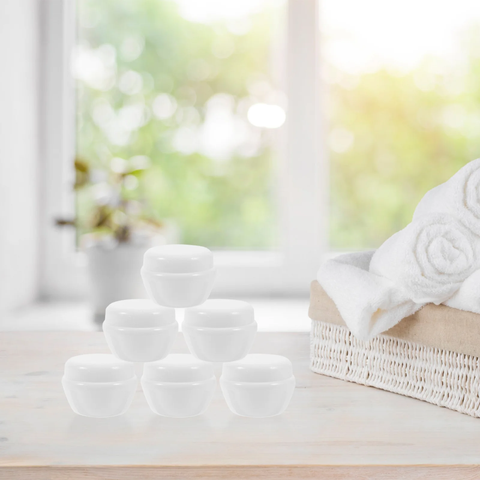 40 pezzi mini barattoli di crema a forma di fungo contenitori a prova di perdite contenitori per lozioni da viaggio barattoli di cosmetici barattolo di plastica