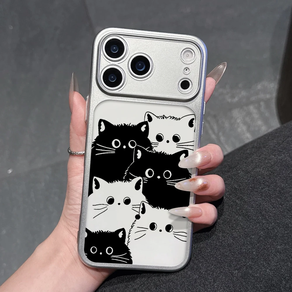 Niedliche Kätzchen-PC-Schutzhülle für iPhone 13 14 Pro Max Hüllen iPhone 17 11 12 13 ProMax 16 14 15 Plus 17 Air Kawaii Katzen-Funda – Detail 8