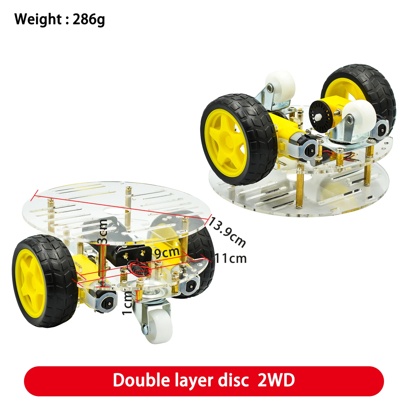 DIY Avoidance tracking Motor Smart Robot Car Chassis Kit Speed Encoder Battery Box2WD Ultrasonic module ForArduino ForUNO R3 kit