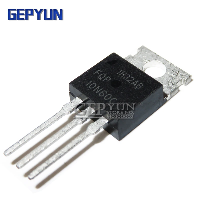 10PCS FQP10N60C 10N60C TO-220 10N60 TO220 MOS FET transistor Gepyun