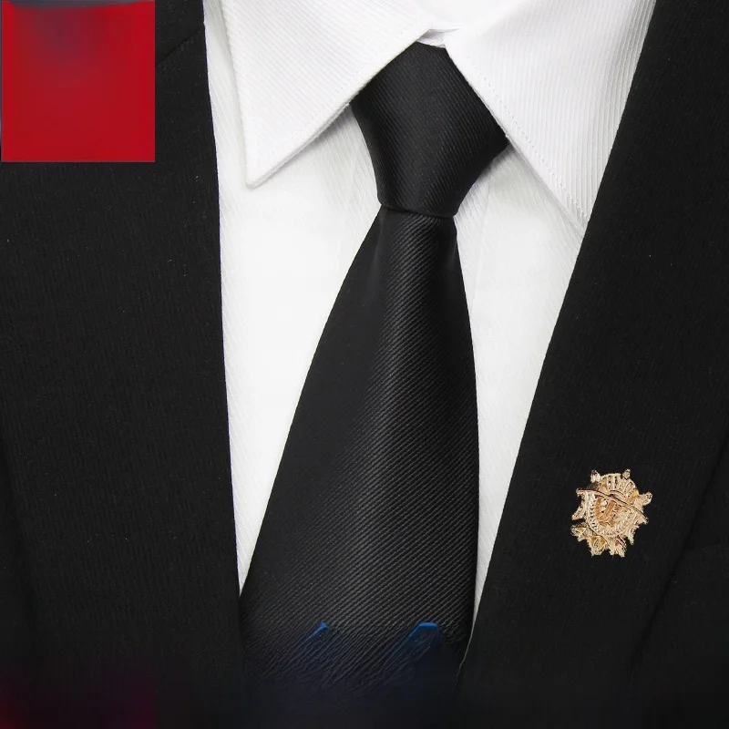 純黒シルクネクタイ-10cm延長-ビジネススタイル-メンズジッパー式-セキュリティガードネクタイ-おしゃれカジュアルウェア-メンズ用