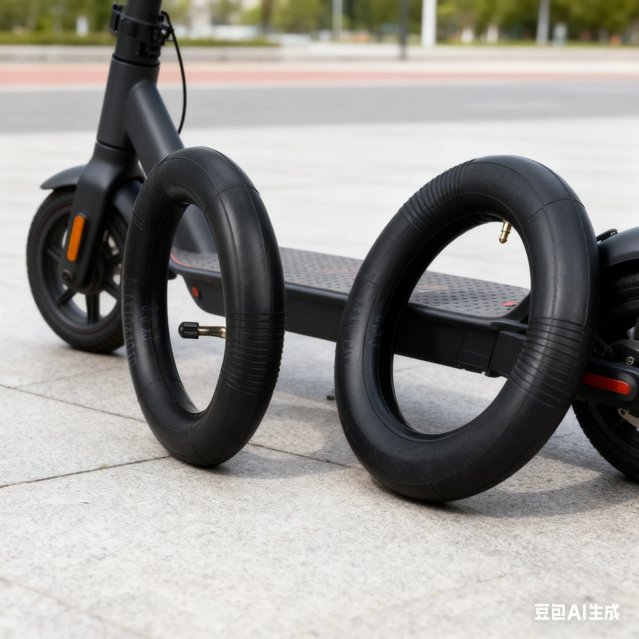 

2pcs E-Scooter Inner Tire 8.5x3.0 Rubber Outward-Facing 90-Degree Curved Off-Road Inner Tube Scooter Tyre Replace Accessories