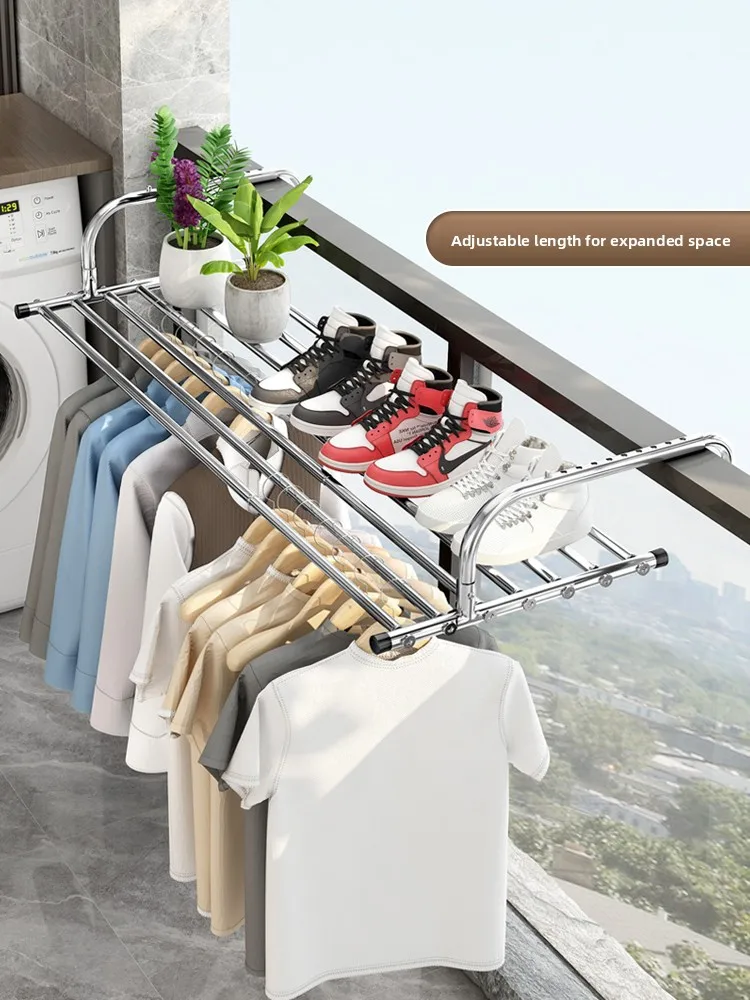 

Expandable Floor Standing oe Drng Ra Indoor Outdoor oe Storage Organizer by Bosiao Model A57 Balcony oe Drainer