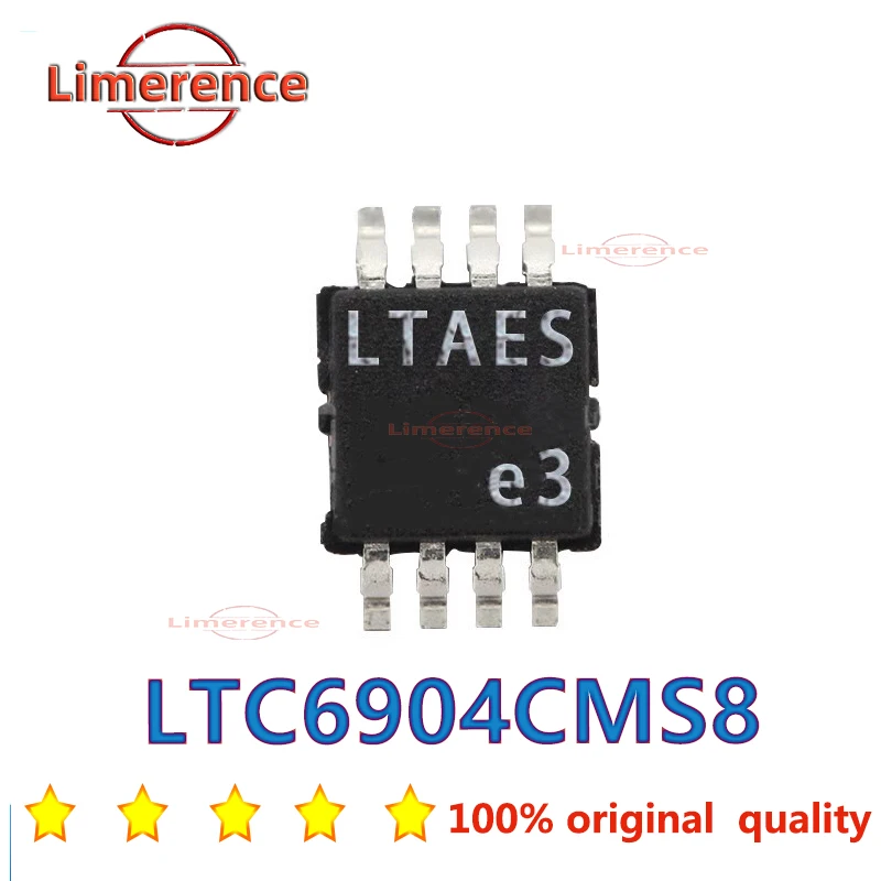 Em estoque LTC6904CMS8, LTC6904IMS8, LTC6904, LTTAES, MSOP-8, 1Pc Lot