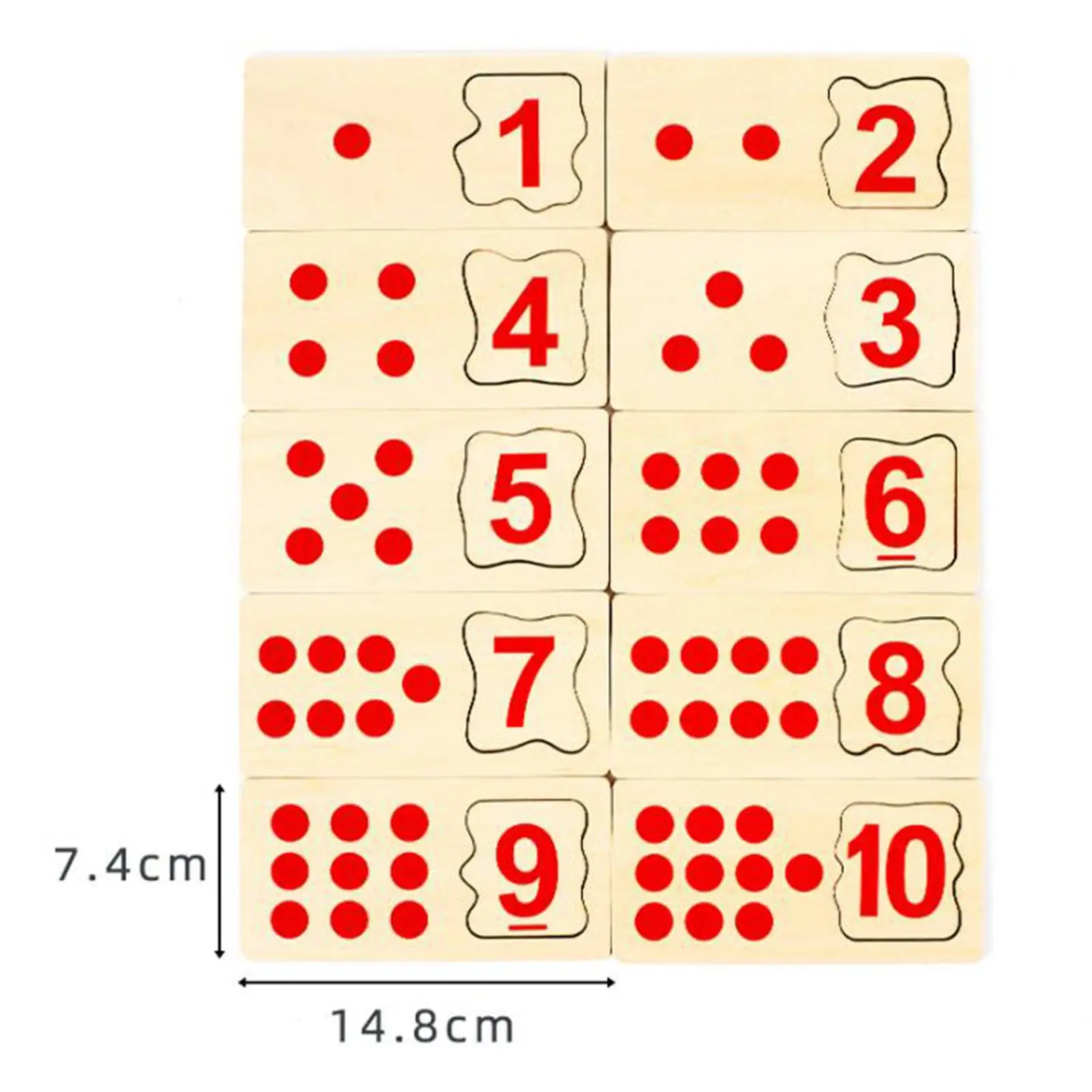 Rompecabezas de clasificación de números de madera para niños, juguete educativo Montessori, desarrolla el sentido del número, juego de matemáticas para juego familiar, regalos de cumpleaños