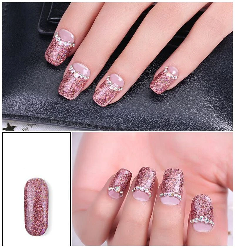 50g Nails Holographic Dip Laser Powder Magic Mirror Powder Nail Glitters Nail Art Sequins Chrome Pigment Shimmer Gel Polish Dust