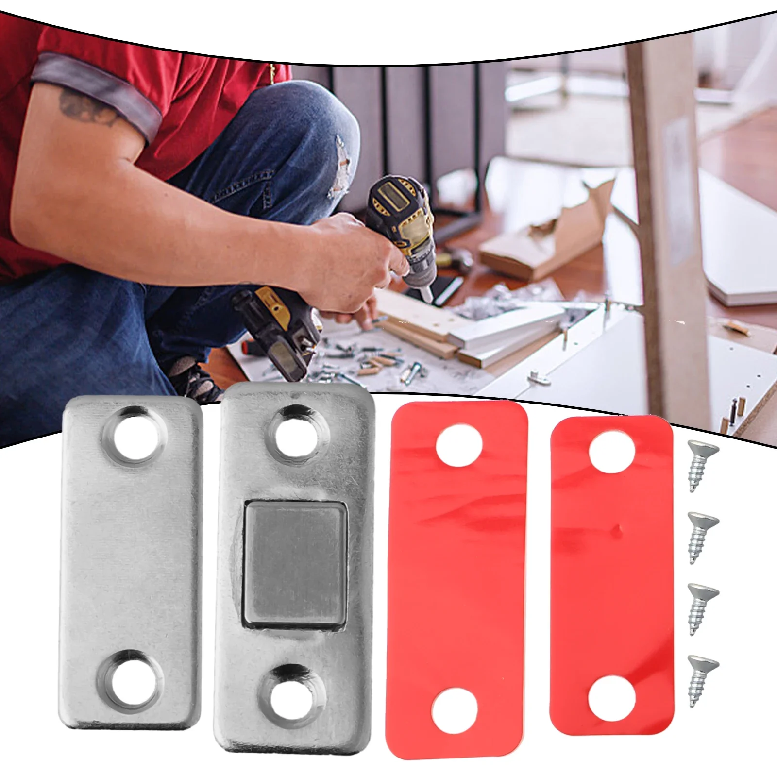 Catch Latch Self-adhesive Latch Cabinets Doors Schlafzimmer Zubehör Closer Schrank Zuhause Schublade Tool Haushalt