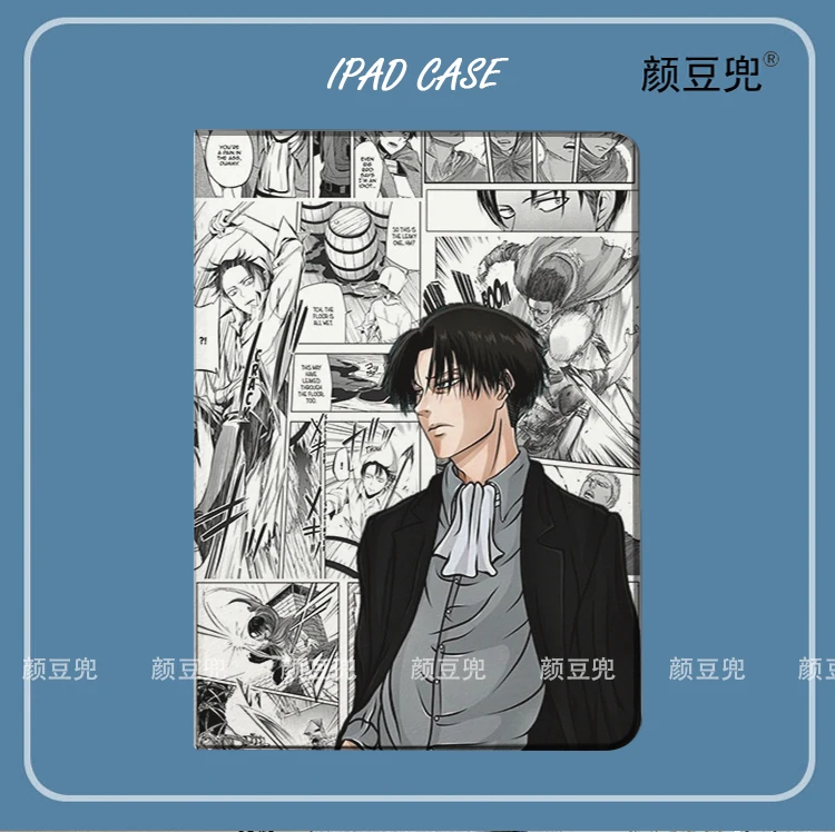 

Attack On Titan Levi Anime For Samsung Galaxy Tab S9Lite 8.7 2021Case SM-T220/T225 Tri-fold stand Cover Galaxy Tab S6 Lite S8 S7