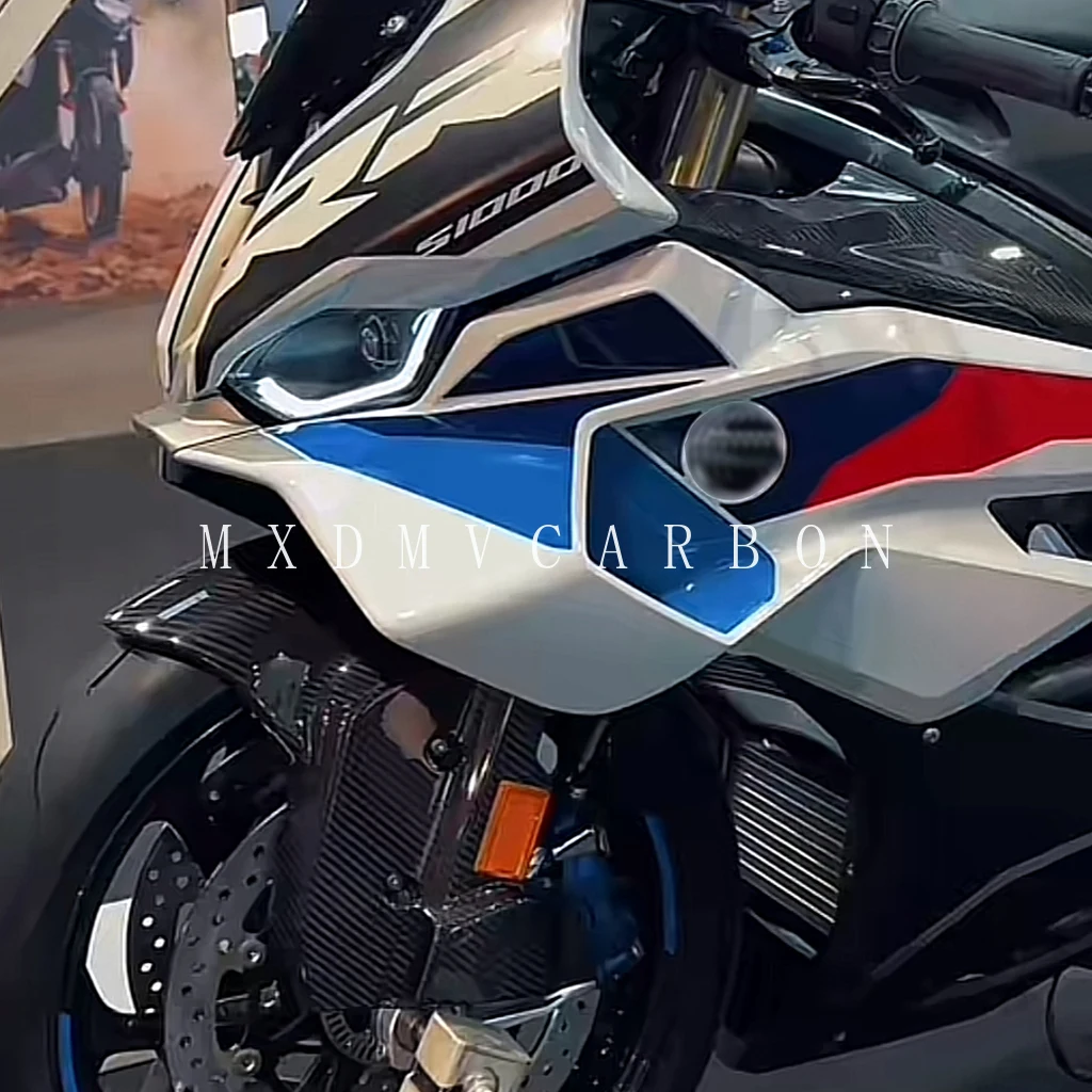 Für BMW S1000RR 2026 2025 Motorrad 3K Trockene Kohlefaser Kotflügelrahmenabdeckung Fester Flügel Kraftstofftank Seitenverkleidung Komplette Verkleidungssätze
