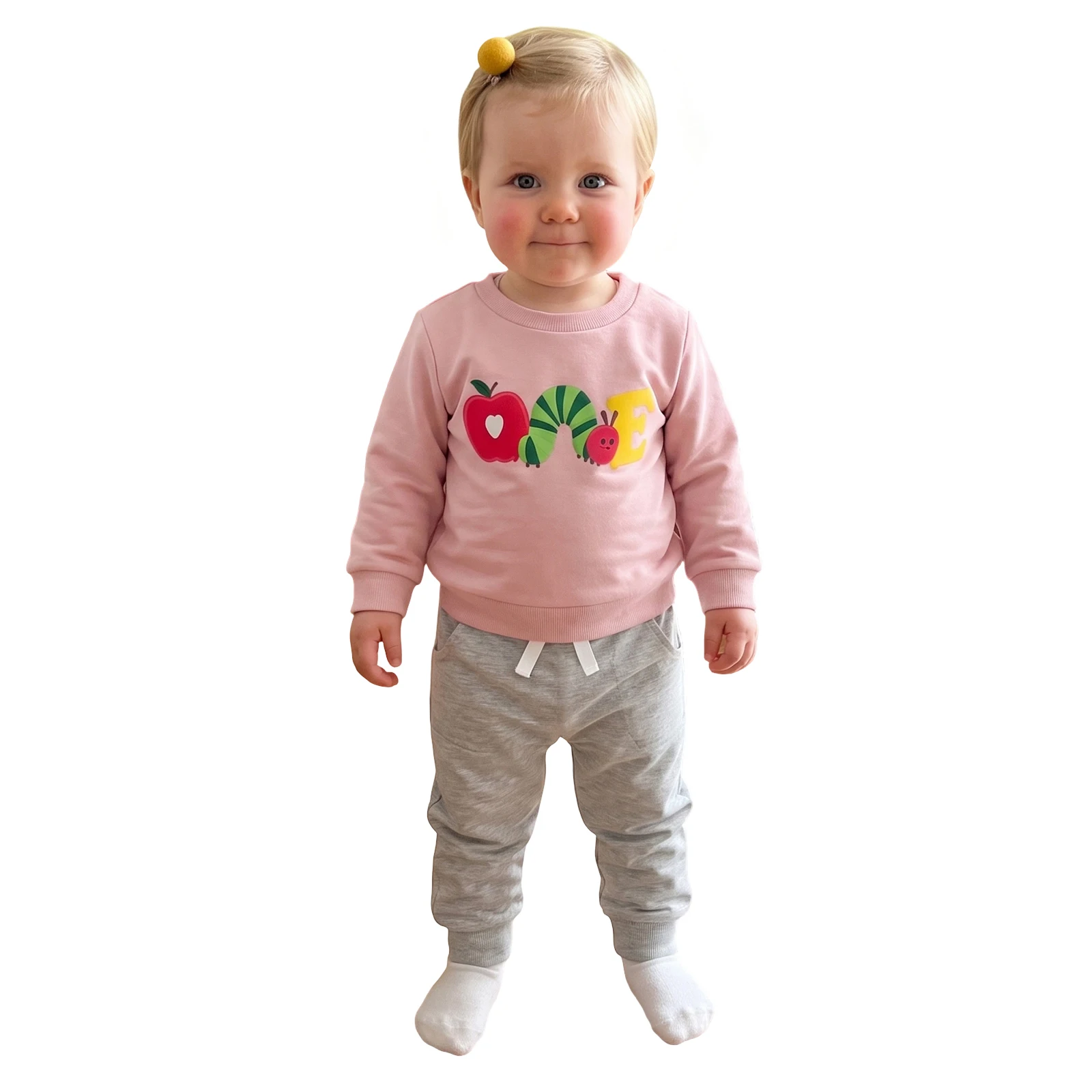 Baby Girl Birthday Outfits Long Sleeve Round Neck Sweatshirt Pants Set