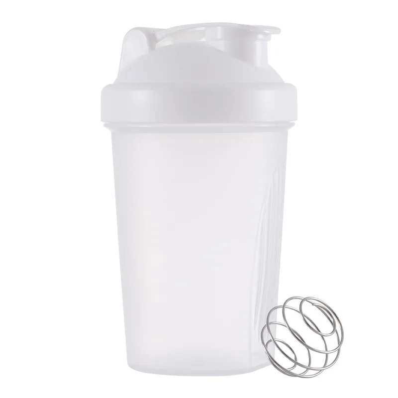 400ML Portable Protein Powder Shaker Bottle Leak Proof Water Bottle for Gym Fitness Training Sport Shaker Mixing Cup with Scale