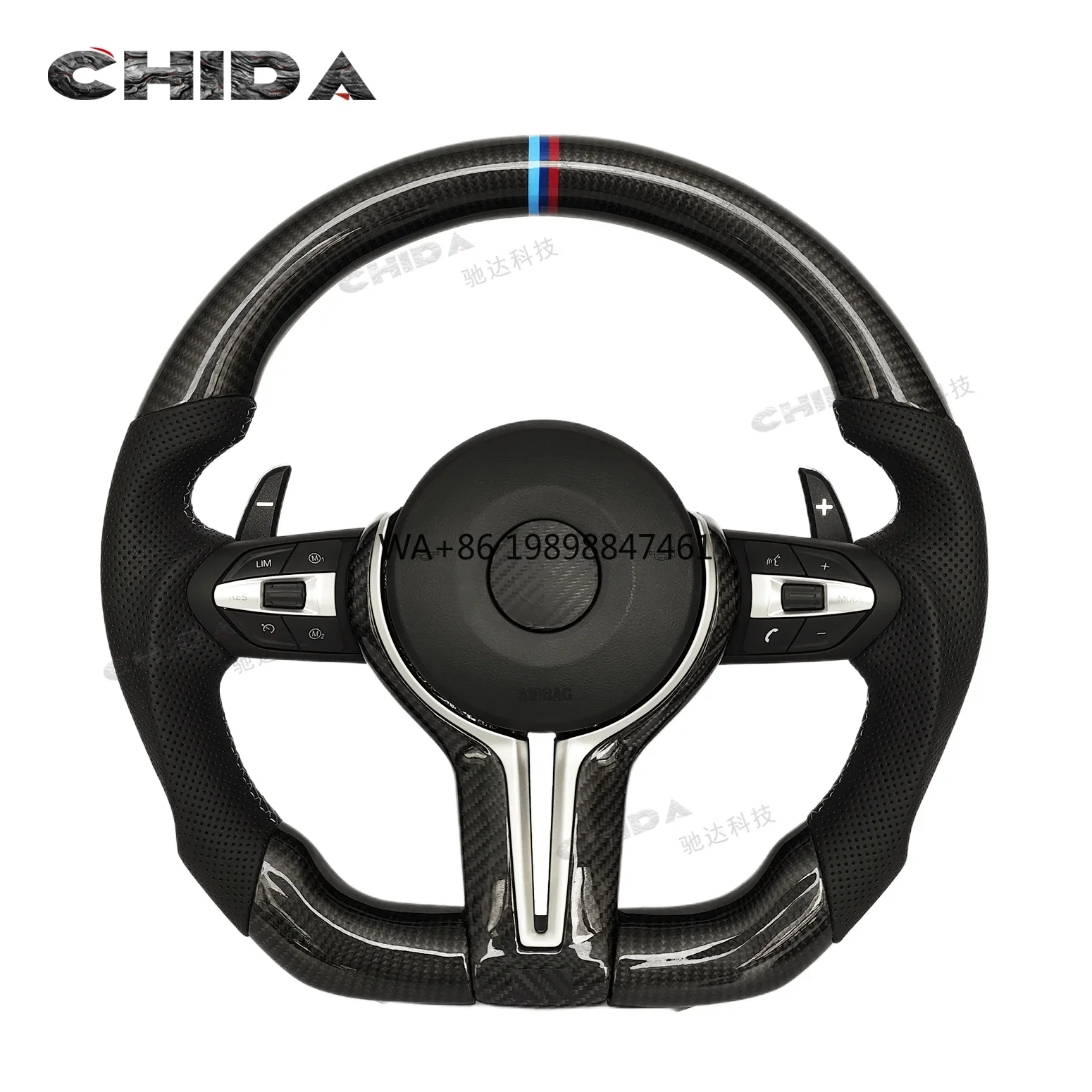 

High-quality Carbon Fibre Steering Wheel Steering Wheel for BMWs F10 F22 F30 F31 F32 F33 F34 F80 F82 X3 X4 X5 X6 E91 E81 E93