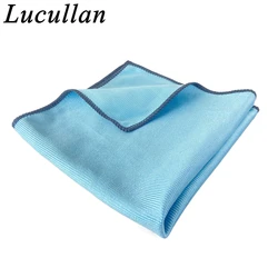 Lucullan-paños de secado de microfibra de vidrio, sin pelusa, limpieza rápida de ventanas, espejos y acero inoxidable, 16x16 pulgadas