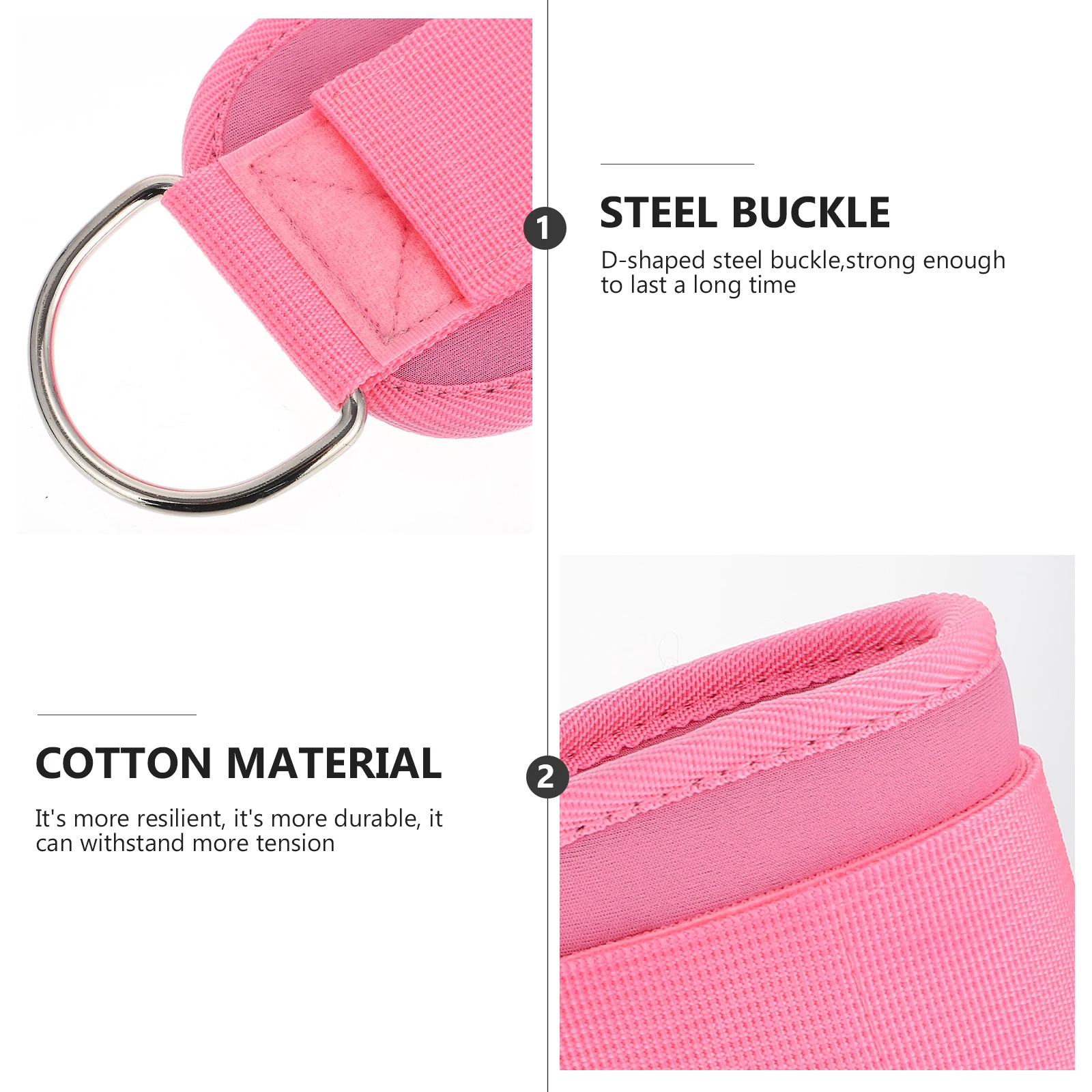 

Ankle Straps Fitness Elastic Band Gym Workout Pink Leg Training Equipment Tension Rope Yoga Foot Ring Buckle Foot Ring