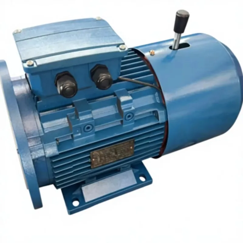 Three-phase asynchronous motor with electromagnetic brake, with braking function. Motor power: 0.75/2/3 KW.