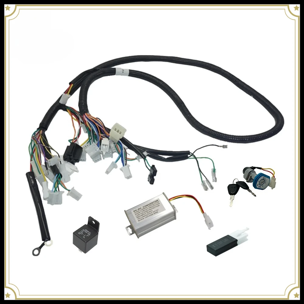Vehicle Wiring Harness Match Fardriver Controller Hall Encoder Display Complete Connection Cable E-bike Control System