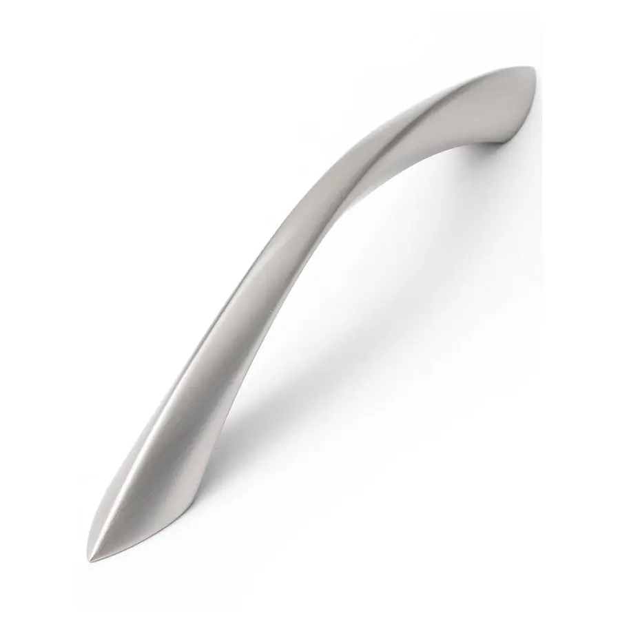 

Набор ручек для шкафов из матового никеля, 5 дюймов, арочные, витые, серебристые, для ящиков, кухонных шкафов, ванных комнат, комодов, фурнитура Z