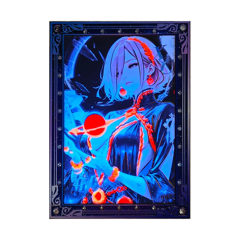 أنيمي قطعة واحدة نادرة CT XG HZ LSP ZA SG BDR SH ONR XC المعادن Vinsmoke Reiju تحصيل بطاقة لعب لصبي عيد الميلاد هدية عيد ميلاد #3