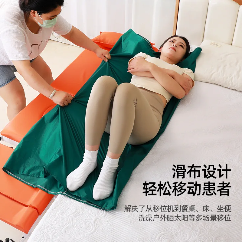 Lifting machine for paralyzed elderly people Shifting artifact Toilet chair Big wheel Outdoor implementation