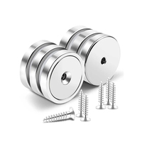 N52 Super Strong Neodymium Fishing magnet Hooks Heavy Duty magnet with Countersunk Hole Salvage Searcher Magnet With screw