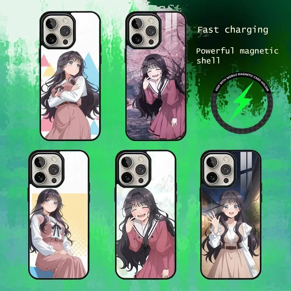 

W-Waguri k-Kaoruko Anime Phone Case For iPhone17,16,15,14,13 Plus,Pro Max Magnetic For Magsafe Wireless Charging