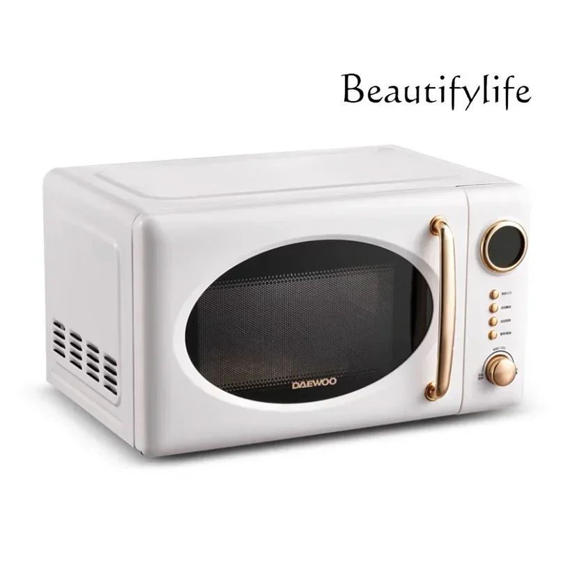 Microwave oven household mini turntable type retro light wave furnace high value micro boiler multi-function