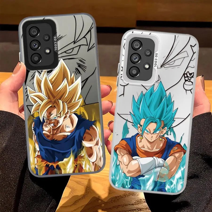 Funda para Teléfono con Diseño de Anime Dragon Ball para Samsung Galaxy A25 A73 A23 A71 A32 A36 A17 A52 A16 A34 A13 A54 A14 A56 A12 A72