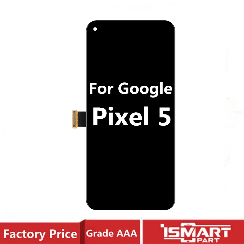 For Google Pixel 5 LCD Display Touch Screen Digitizer Assembly Pixel5 LCD with Frame Replacement Parts