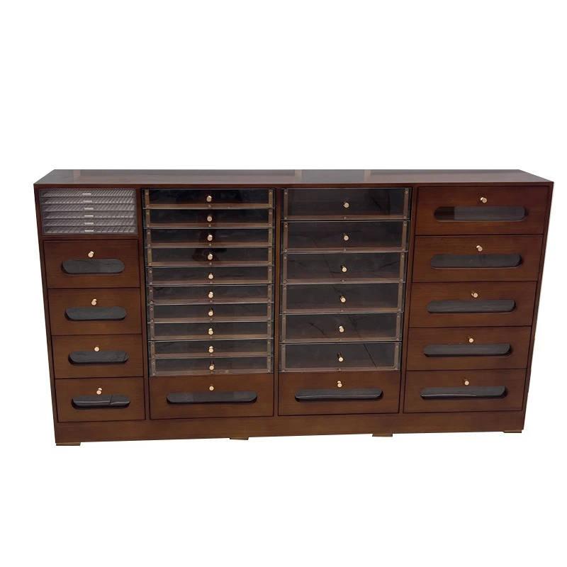 

Solid wood retro nail art cabinet display polish storage glue locker nail art shop floor display cabinet