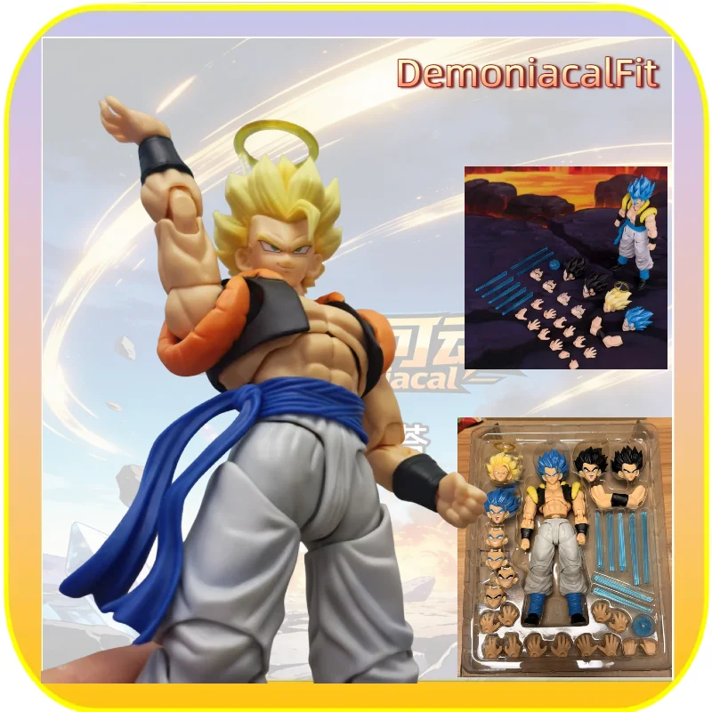 

Demoniacal Fit 1/12Scale Dragon Ball Z SHF Figure Super Saiyan Blue Gogeta Hero Waltz Anime Action Figure Collectible Model Toy