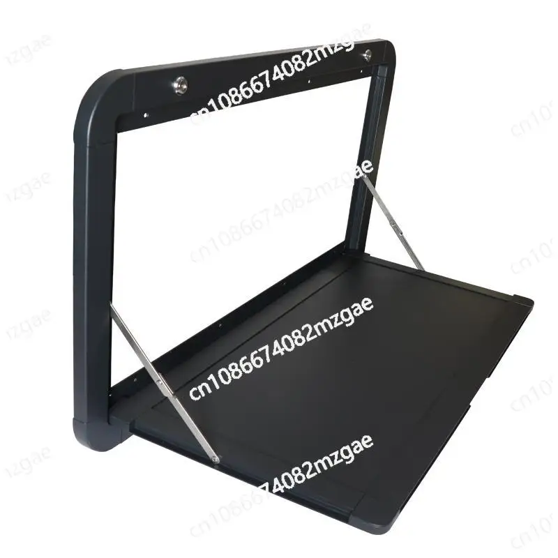 

RV Out Folding Table White/Black Trailer-mounted External Dining Table Exterior Side-mounted Folding Motorhome Camping Table