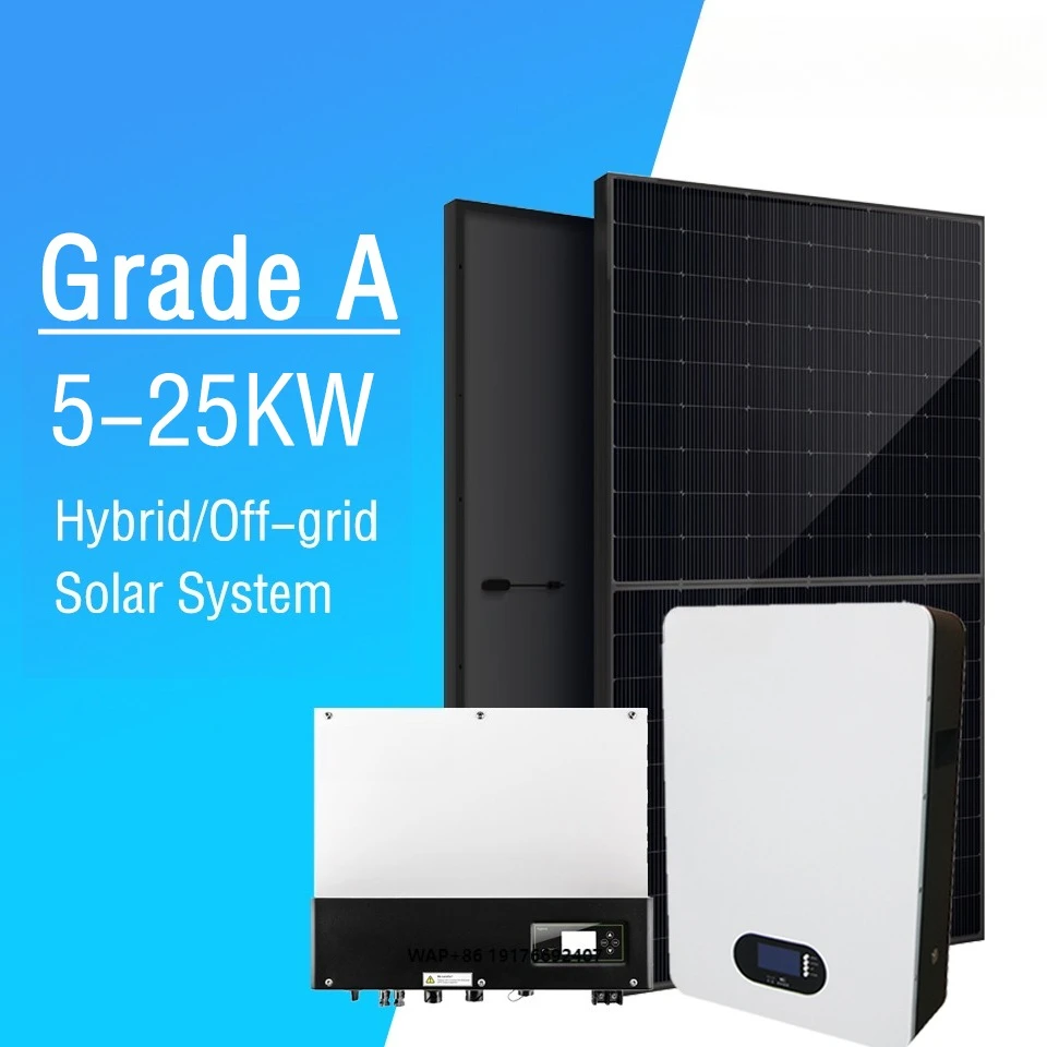 SMS Energy 3Kw 5Kw 10Kw 20Kw Hybrid Grid Inverter 'MPPT Lithium Ion Batteries Solar Panel Kit Solar Energy System