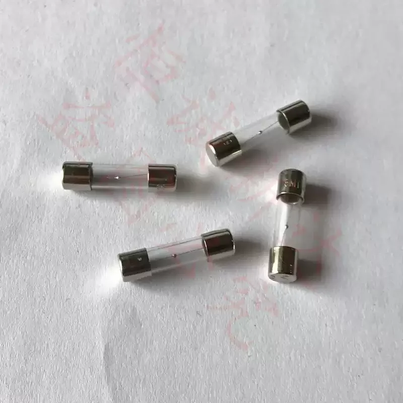 30-100pcs 5x20 glass fuse tube 2A 125V imported machine fuse 5 * 20mm 110V DC voltage