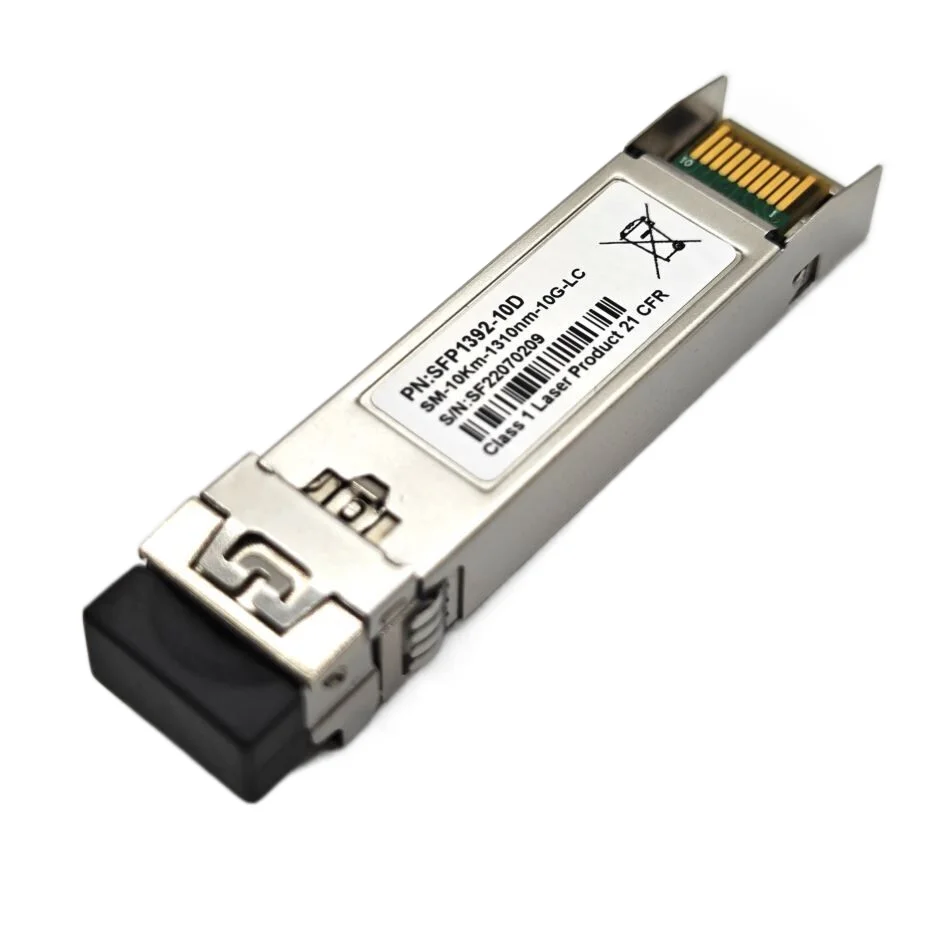 Módulo SFP + LC de modo único, transceptor de fibra 10GBase-LR, 10G, para Cisco SFP-10G-LR, Ubiquiti, Mikrotik, d-link, tp-link, 5KM, 10KM, 1310