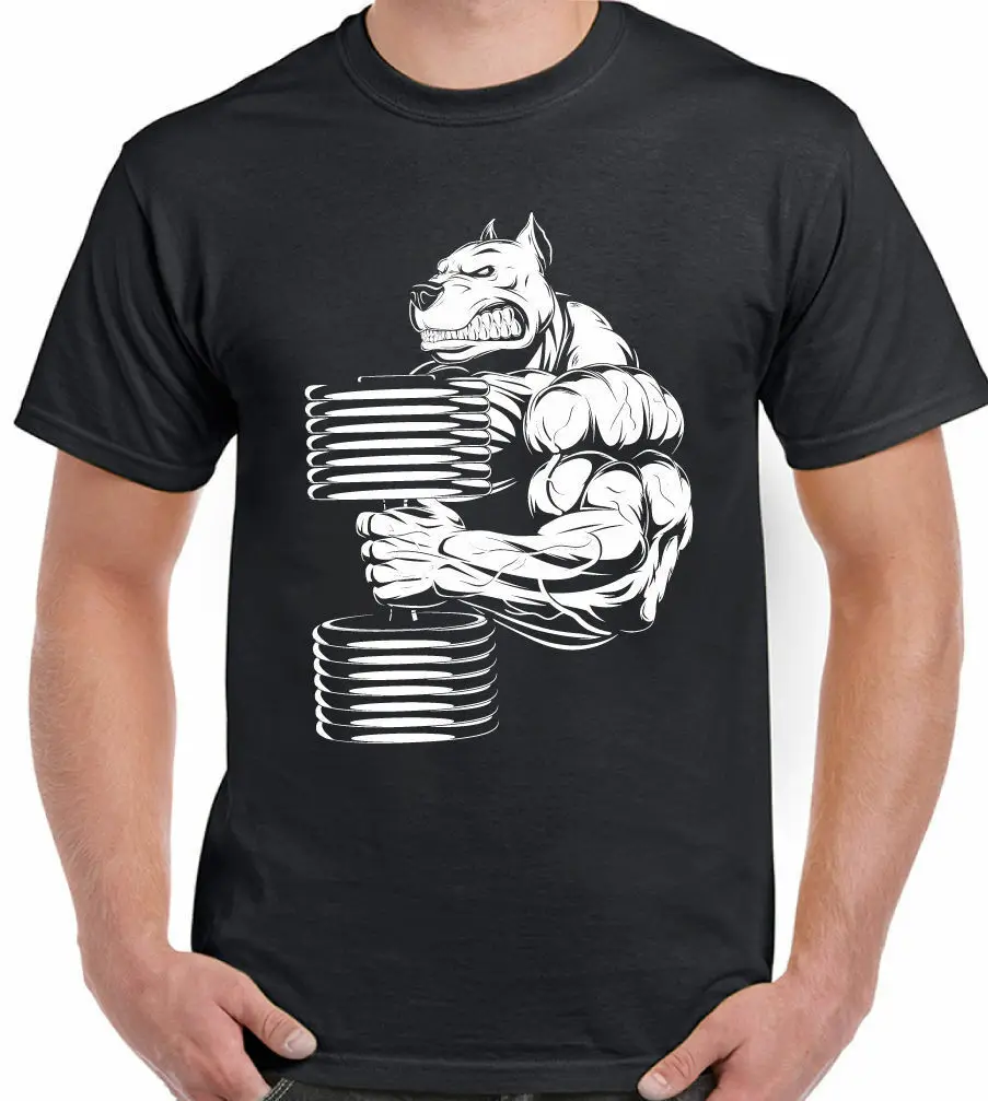 

Novel Bulldog Bodybuilding MMA Training T-Shirt. Summer Cotton Short Sleeve O-Neck Mens T Shirt New S-3XL