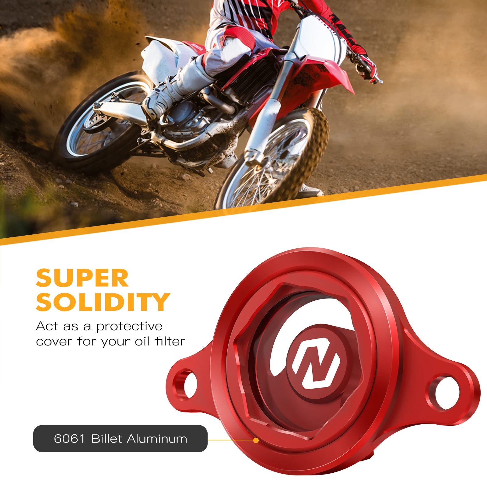 

NICECNC For Honda CRF 450 R CRF450R 2009-2016 2015 2014 2013 2012 2011 Aluminum Alloy Transparent Engine Oil Filter Cover Cap