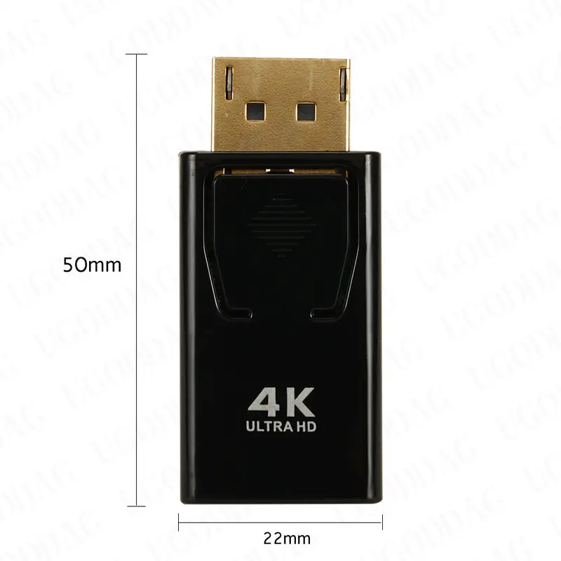 Kompatybilny z DP do HDMI Adapter do TV projektor do komputera Displayport żeński na 4K zgodny z HDMI męski klucz sprzętowy złącze PC wideo