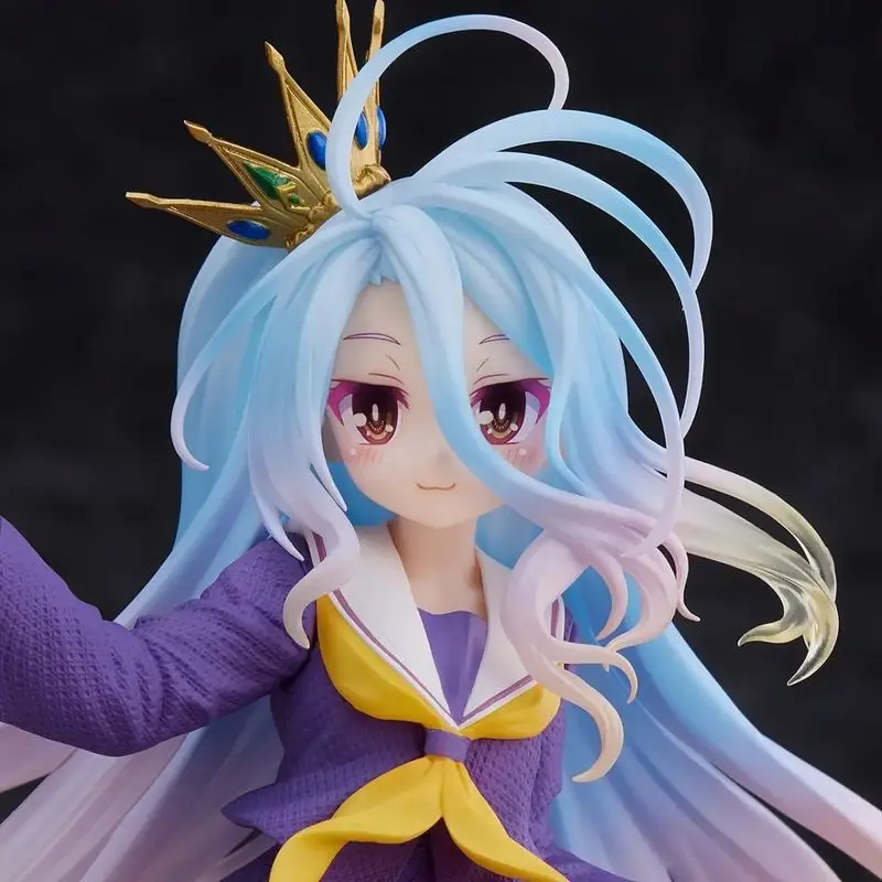 Game Life No Game No Life Blanc Kuromi Gibrielle Costume classique Figure Pvc Anime Ornement de bureau Modèle Jouets à collectionner Cadeaux