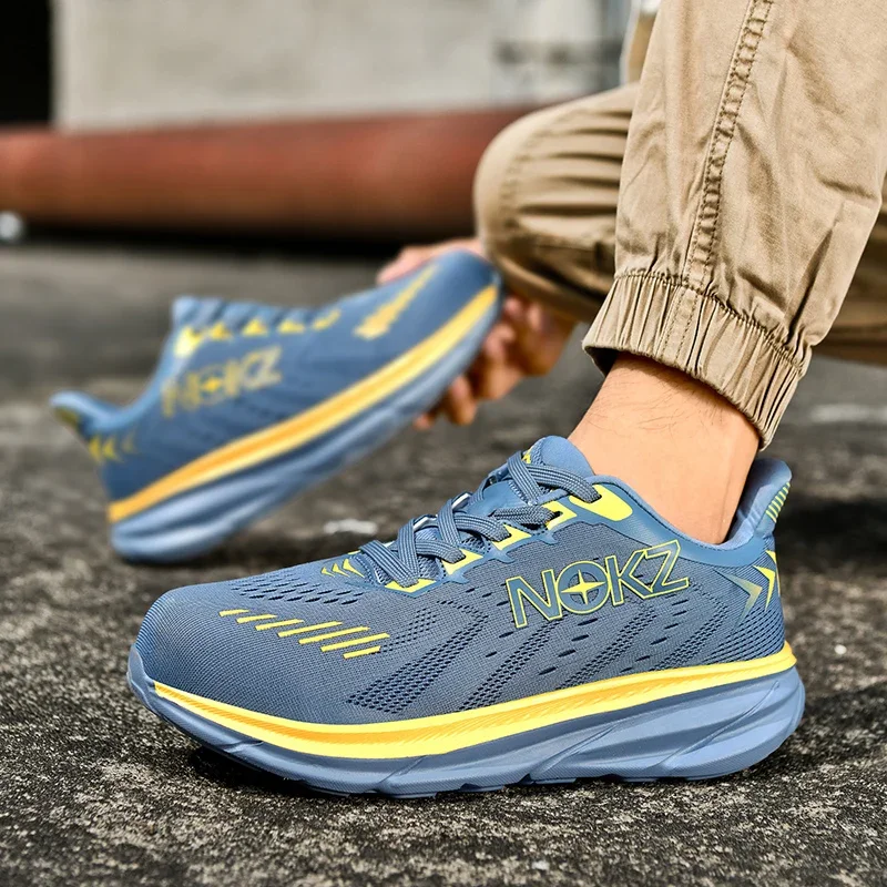 Nuevas botas de seguridad para el trabajo para hombre, zapatos protectores con puntera de acero, zapatos de trabajo a prueba de pinchazos, zapatillas transpirables, zapatos de seguridad para parejas